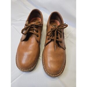 Sebago USA Made Womens 6M Brown Leather Oxfords Vibram Sole Casual Walking Shoes